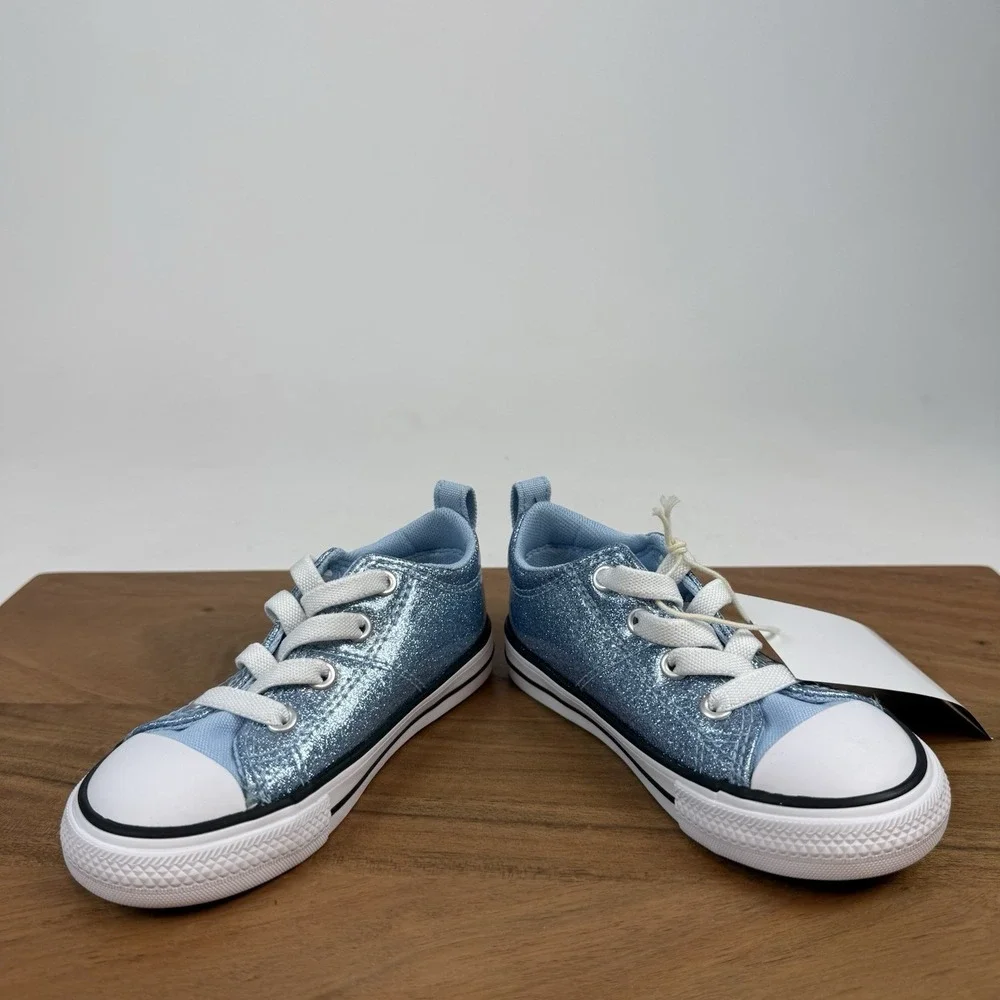 New NIB Little Kids Converse Chuck Taylor All Star Madison OX Sparkle Sneaker 7C